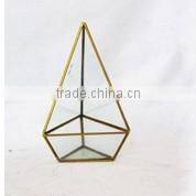 LGJ040 wedding party decoration glass candle holder with lid