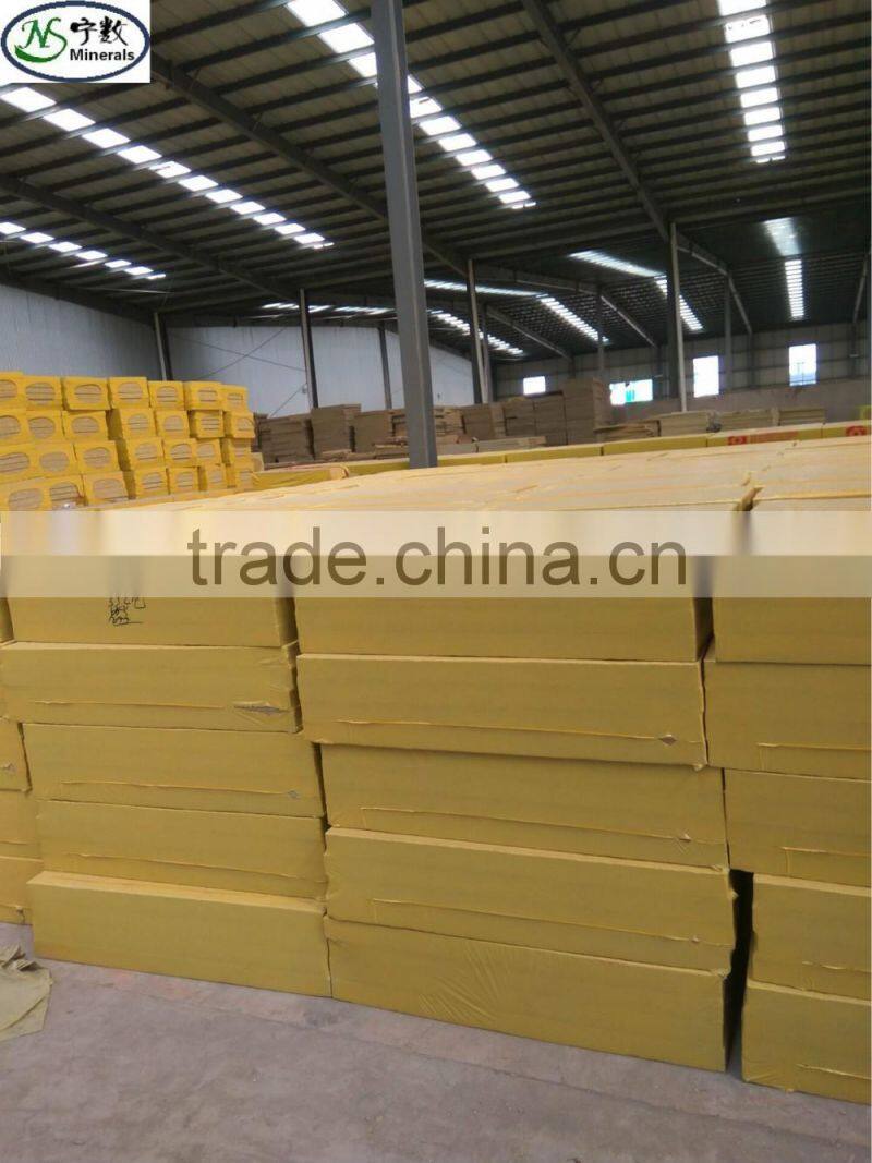China building fireproof mineral rigid insulation rock wool for wall and roof