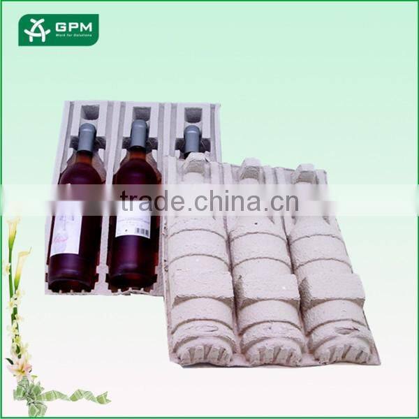 Custom molded pulp packaging tray