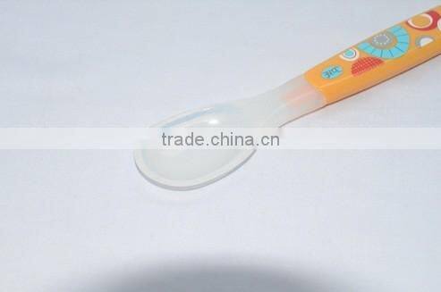 Soft and safe silicone wholesales kids spoon and fork set