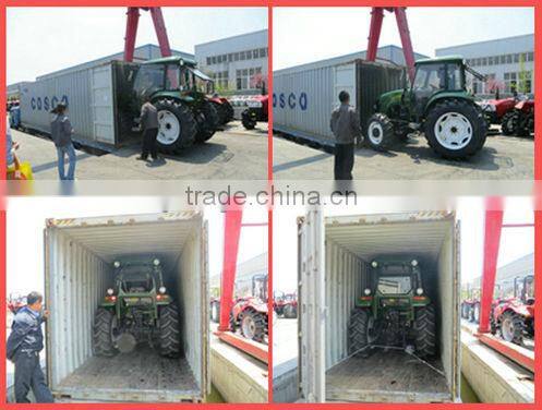 hot sale 75hp 4x4 2014 tractor with implements with low price