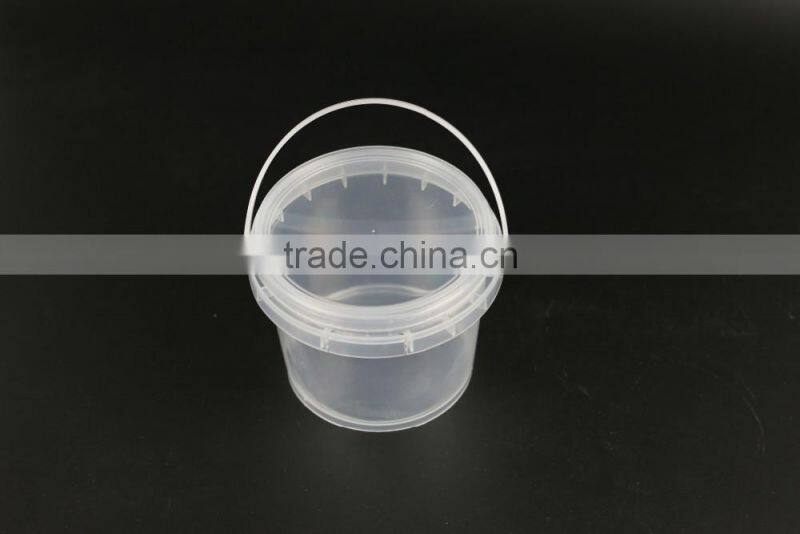 2016 New Wholesale 4L clear Frozen Yogurt/Ice Cream PP Plastic Bucket
