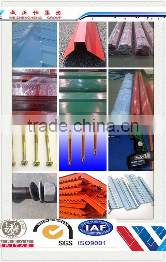2015 new product steel sheet accessory for roof/ roof ridge caps/ metal roof ridge cap