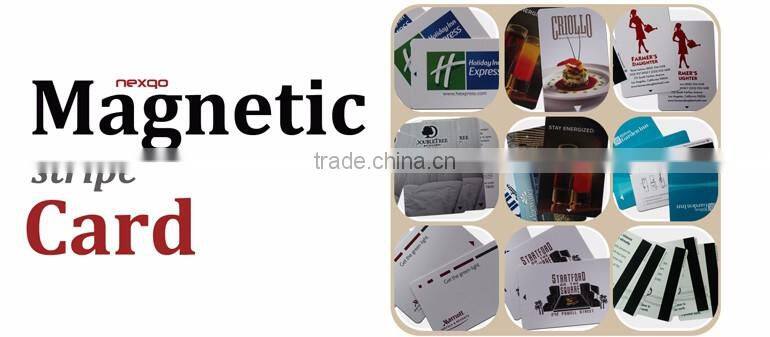 4 Color offset printing magnetic stripe PVC Card for VIP card Printing