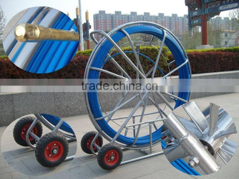 10mm FRP fish tape,Fiberglass conduit snake rod, Fiberglass duct rodder