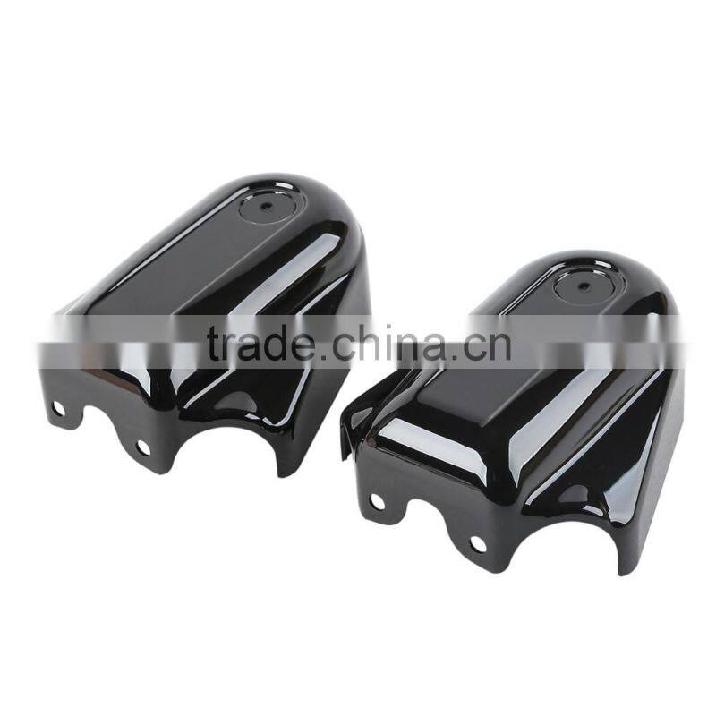 Bar & Shield Rear Axle Covers For Heritage Softail Classic FLSTC 08-17