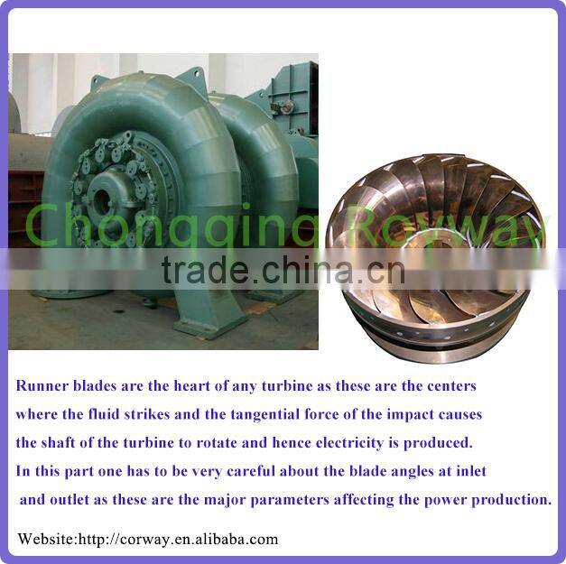Simple Construction 1mw Turbine Generator Hydro/Turbine Generator For Francis Turbine