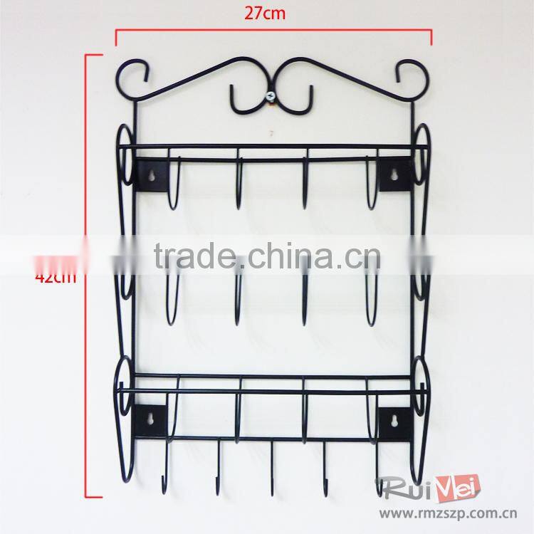 Solid metal modern wall envelope display rack