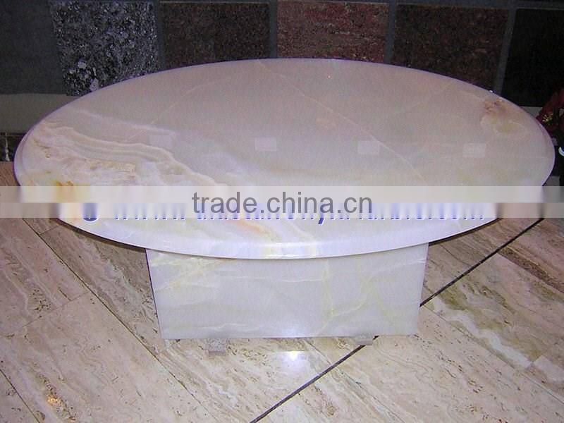 commercial countertop high quality WHITE ONYX TABLE TOPS COLLECTION