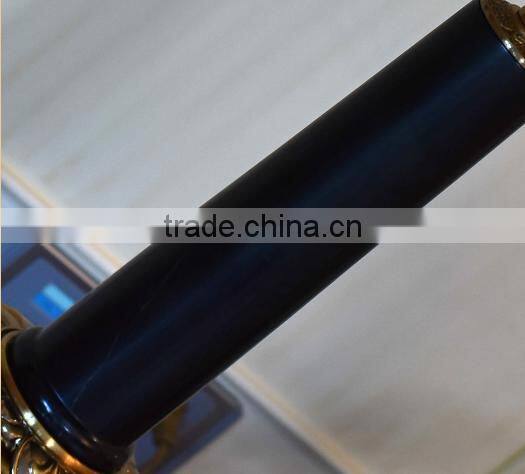 Black jade brass decorative living room table lamp with lampshade