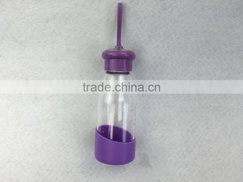 Portable Borosilicate glass, 360ml capacity, eleganty talll ,FDA standard,