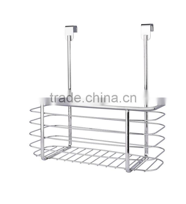 Double Layer Iron Wire Kitchen Cabinet Door Storage Basket