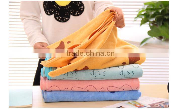 Q036 Cheap Promotional Fruit color cartoon bath microfiber towel