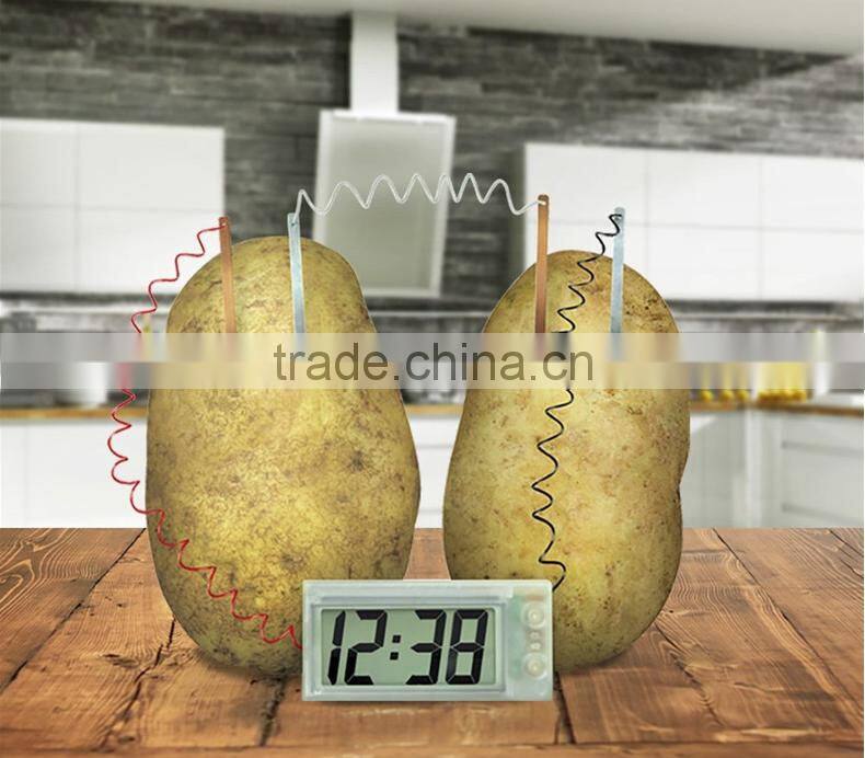Environmental Supply Electric Potato Digital Clock, DIY Creative Alarm Clock