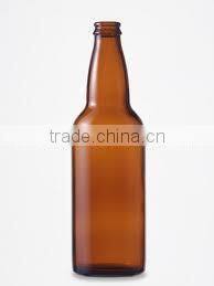 Clear/Amber color 750ml Beer Glass Bottle