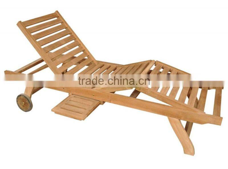 2016 Sigma garden used poolside teak wood lounge sofa bed furniture