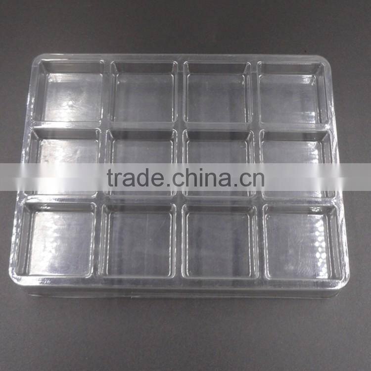 PP/PET/PVC Custom clear Blister divider food plastic package top Quality Clamshells Blister Packaging For food