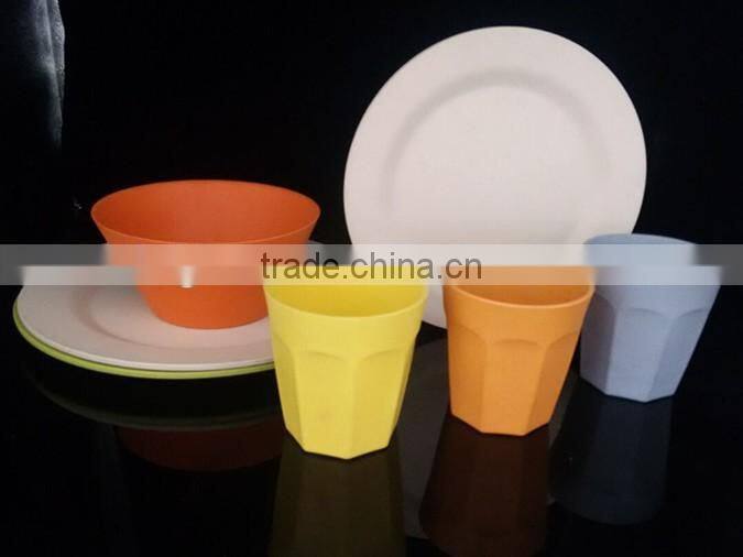 bamboo fiber round shape tableware/dinnerware sets