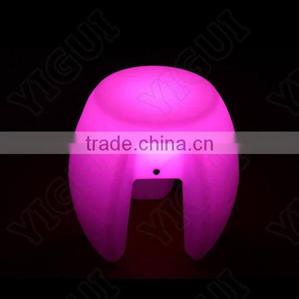 made in China bar stool Colorful plastic rechargeable led kitchen bar chair
