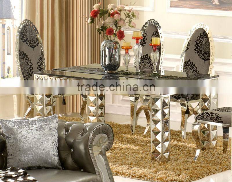 2015 new steel table and chairs