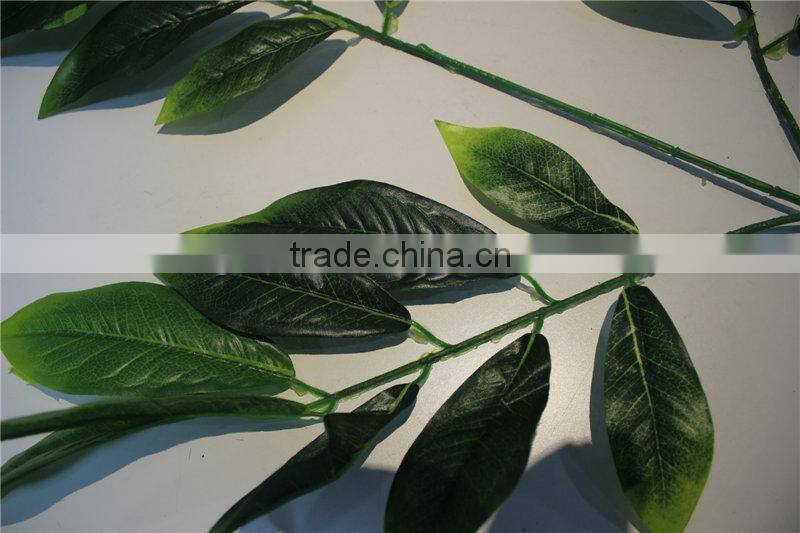 artificial plants artificial leaf branch decor green loquat leaf decoration