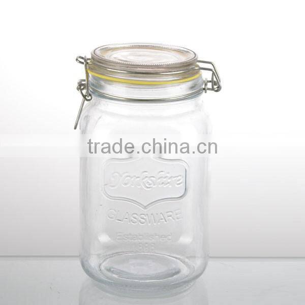 80oz pumpkin glass large honey food storage jars empty preserving jar set