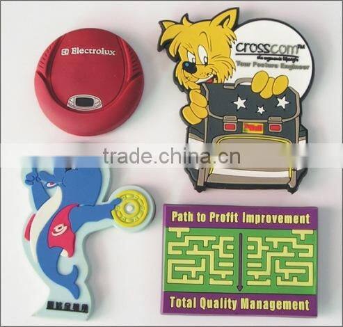 2015 silicone material promotional snowman label fridge magnet sticker