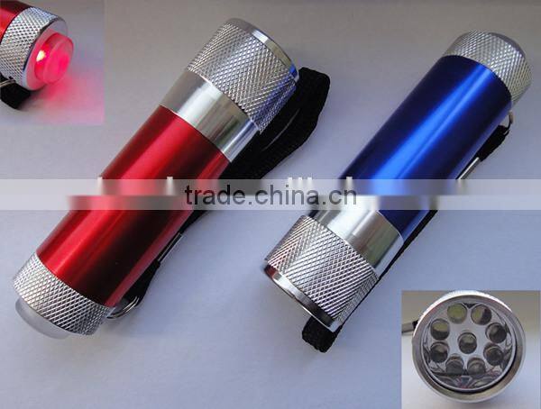 2014 New 9 Led Flashlight with Sos Siginal