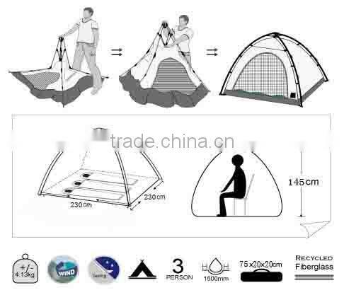 Automatic camouflage cover camouflage color tent
