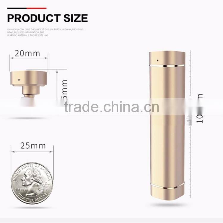 New luxury aluminum power bank with bluetooth headset for promotion gift