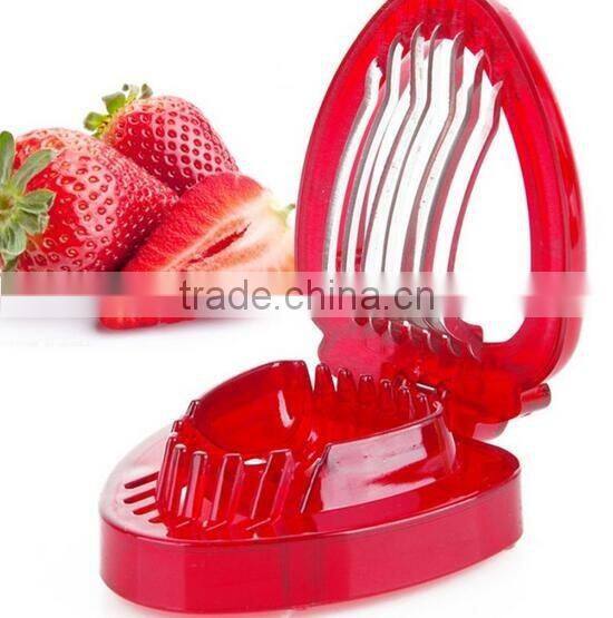 factory direct sell cheap plastic strawberry slicer strawberry cutter
