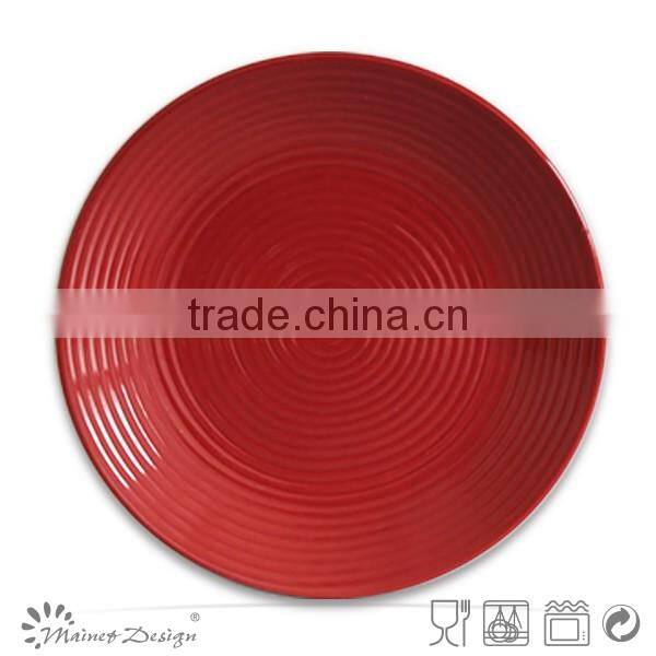 Ceramic dinnerware stoneware round shape salad plate