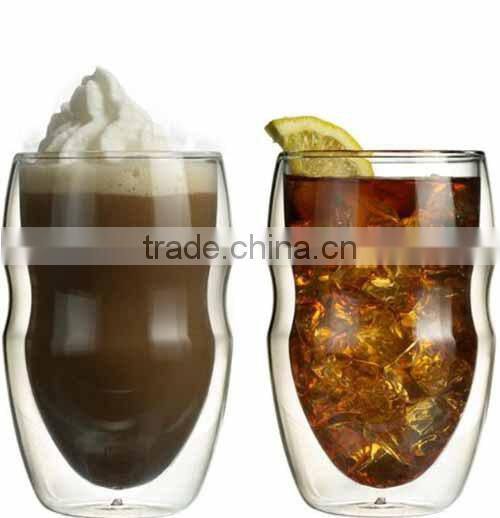 2014 world cup glass cup double wall glass cup