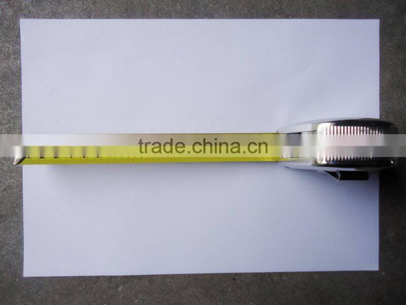 Steel blade Measuring tape with Chrome plated surface