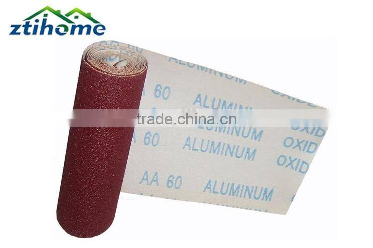 J-wt aluminum oxide red cotton abrasive emery sand cloth type jumbo roll