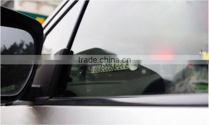 Temporary Car Parking Card Telephone Number Card Notification Night Light Sucker Plate Car Styling Phone Number Card