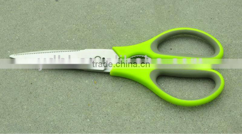color TPR handle kitchen scissors