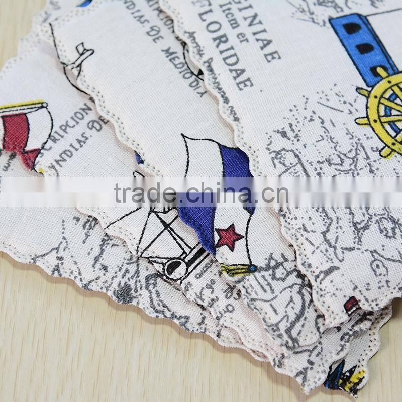 Fashion Creative Dinner Table Napkin Linen Cotton Folding Design Interfold Napkin