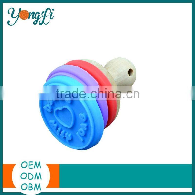 Customized Promotion FDA Silicone Cookie Stamp Concrete Mould