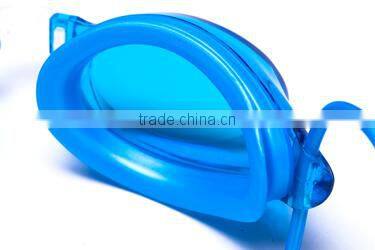 Wholesales custom printed racing transaprent lens swimming goggle
