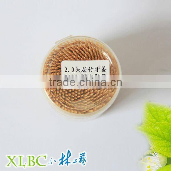 Eco-friendly PP middle ruber jar bamboo toothpicks