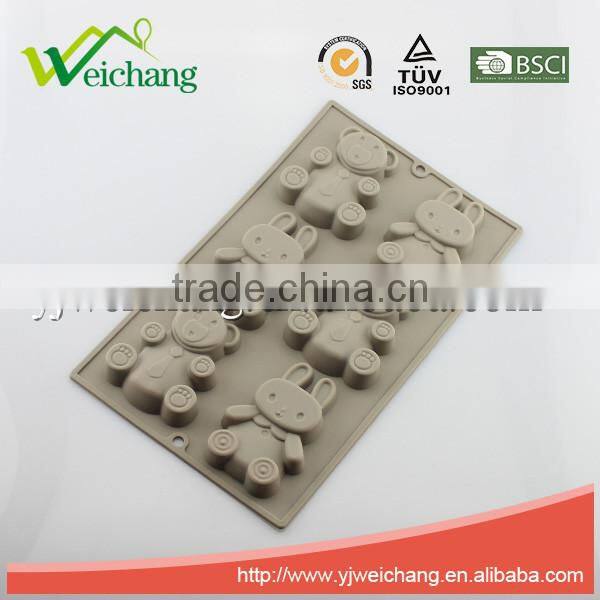 WCJB2738 Silicone Flower Shape Cake Molds Candy Mold & Ice Cube DIY Baking Trays Chocolate Jelly Pan