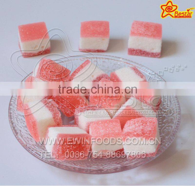 Cube Shape Marshmallow With Fruity Jam