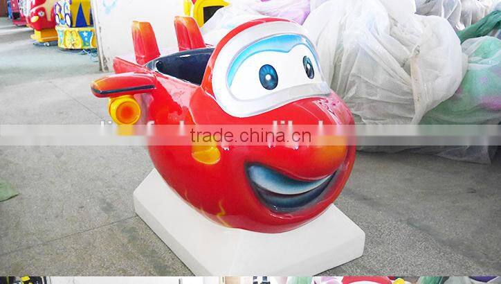 Hot sale of fiberglass kiddie ride video game machine coin operated swing machine for sale