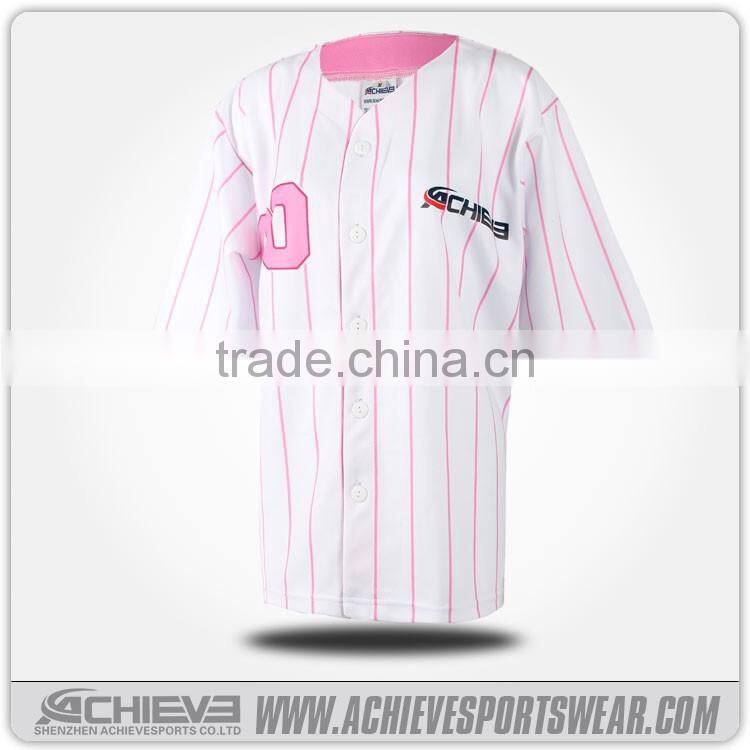 wholesale button up baseball shirt, custom softball uniforms women