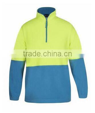 100% POLYESTER 280GSM SAFETY PULLOVER Hi VIS POLAR FLEECE JACKET