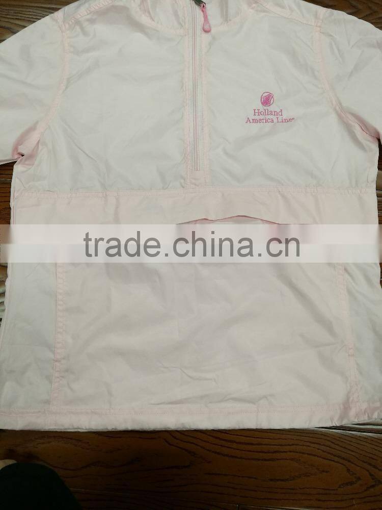 2017 wholesale hot selling Poly Pongee mens womens rain jacket