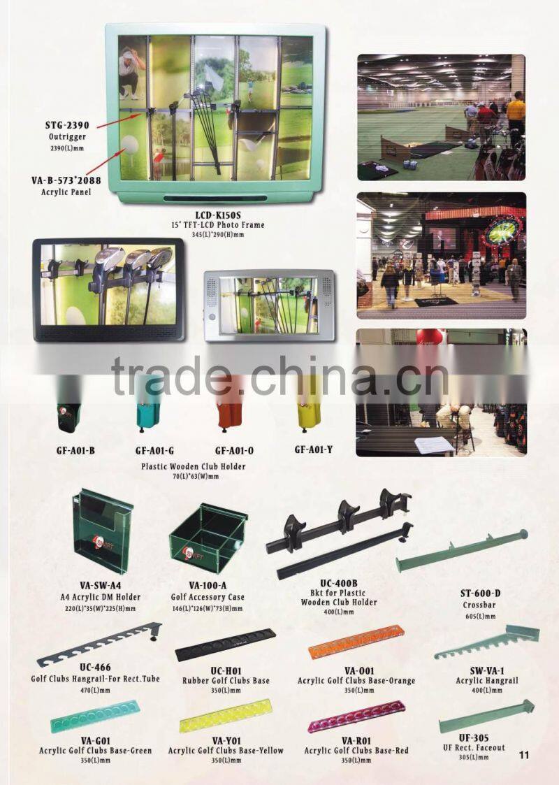 colorful plastic wooden holder golf iron golf driver holder