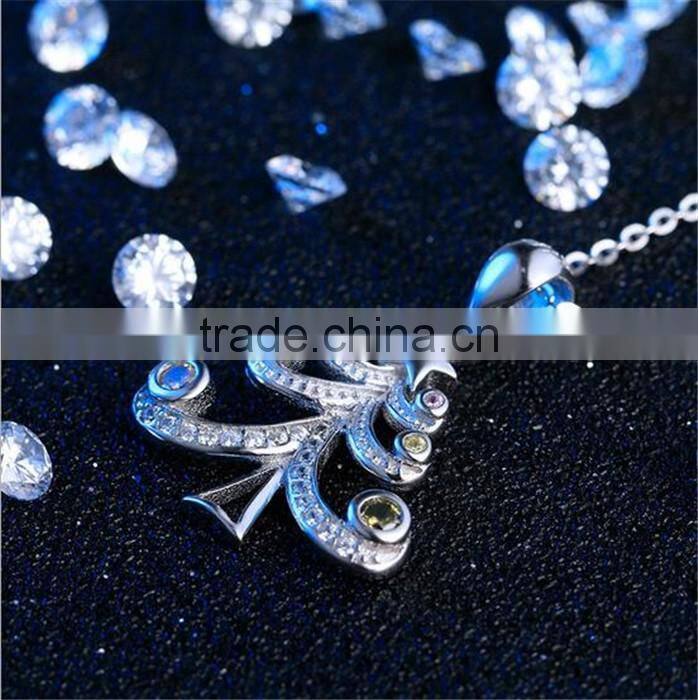 New Arrival christmas gifts handmade half pave setting christmas tree 925 sterling silver pendant for girls ,ladys