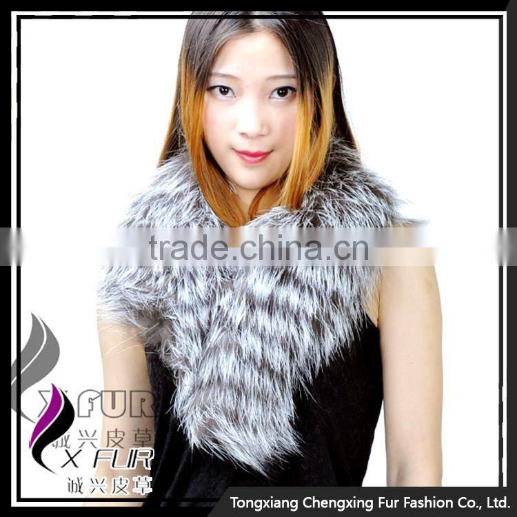CX-A-50 Natural Color Hand Made Good Genuine Fox Fur Collar
